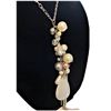 Image 1 : Matching Necklace and Earrings , Opera Length with Tassle