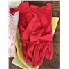 Image 2 : Vintage Red Gloves and Three Scarves