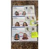 Image 2 : SET OF 3 "DAY OF ISSUE" HOCKEY STAMPS - GRETZKY, HOWE, RICHARD ORR, AND ALL STAR STAMPS WITH GUY LEF
