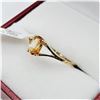 Image 2 : 10KT. YELLOW GOLD 6MM X 3.97MM NATURAL CITRINE RING, 0.60CTS, W/A $900.00, SIZE 6.5