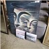 Image 2 : 3 CANVAS PRINTS AND FRAMED BEVELLED MIRROR