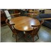 Image 2 : VILAS AMPLE DINING TABLE WITH 4 CHAIRS