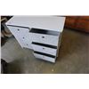 Image 2 : GREY AND WHITE ORGANIZER WITH FABRIC DRAWERS