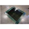 Image 2 : GREEN GLASS TOP ENDTABLE