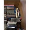 Image 8 : BOX OF CDS, DVDS AND SAMSUNG BLURAY PLAYER