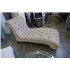 Image 8 : AS NEW HOME ELEGANCE BEIGE TUFTED CHAISE LOUNGE - RETAIL $1249
