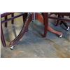 Image 8 : VINTAGE DINING TABLE WITH LEAF AND 8 CHAIRS