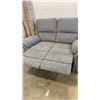Image 8 : BRAND NEW 3 PIECE GREY FABRIC RECLINING SOFA, LOVESEAT, AND CHAIR WITH WIRELESS CHARGING STATION IN 
