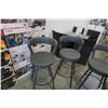 Image 8 : 4 AS NEW HOME ELEGANCE SWIVEL BARSTOOLS - RETAIL $249 EACH