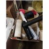 Image 2 : STIHL GAS BLOWER ROUGH BUT WORKING, AXLE STANDS AND FUNNELS WITH TRAY OF MAGNETIC ROLL AND MORE