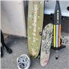 Image 2 : LONGBOARD WITH SKATEBOARD, POGO STICK, HELMET AND LAMP