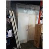 Image 8 : 2 WHITE 30 X 80 INCH DOORS WITH HANDLES, THREE 2 FOOT X 80 INCH DOORS AND 3 WHITE 30 X 80 INCH DOORS