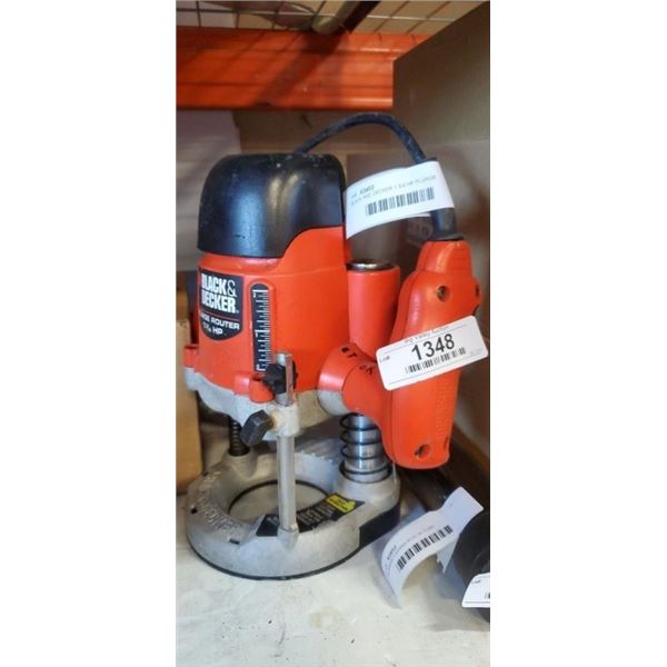 BLACK AND DECKER 1 3/4 HP PLUNGE ROUTER