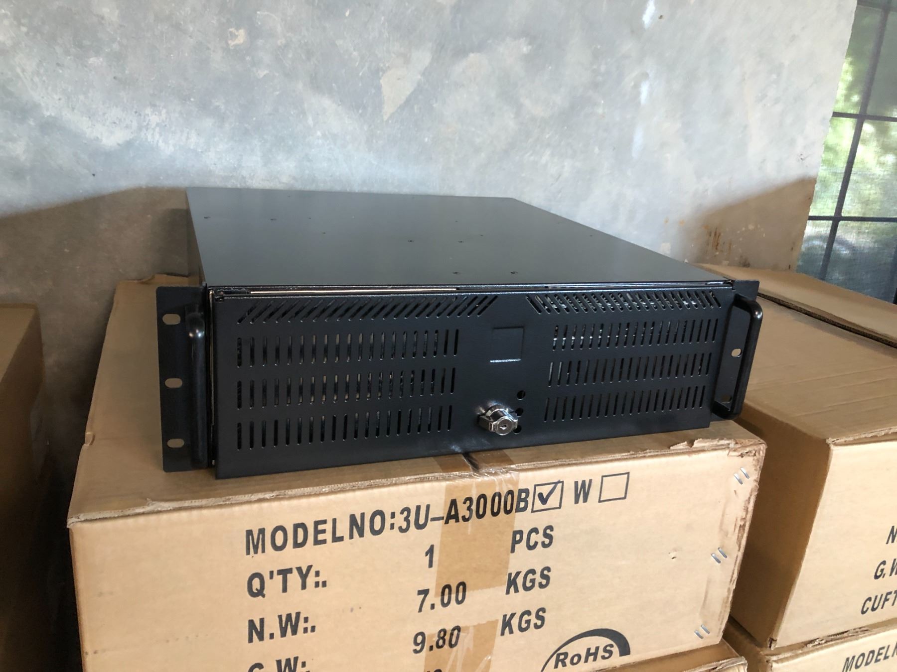 BLACK 3U-A300B RACKMOUNT COMPUTER CHASSIS