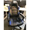 Image 2 : AROZZI BLUE / BLACK MOBILE GAMING CHAIR