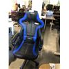 Image 2 : AROZZI BLUE / BLACK MOBILE GAMING CHAIR