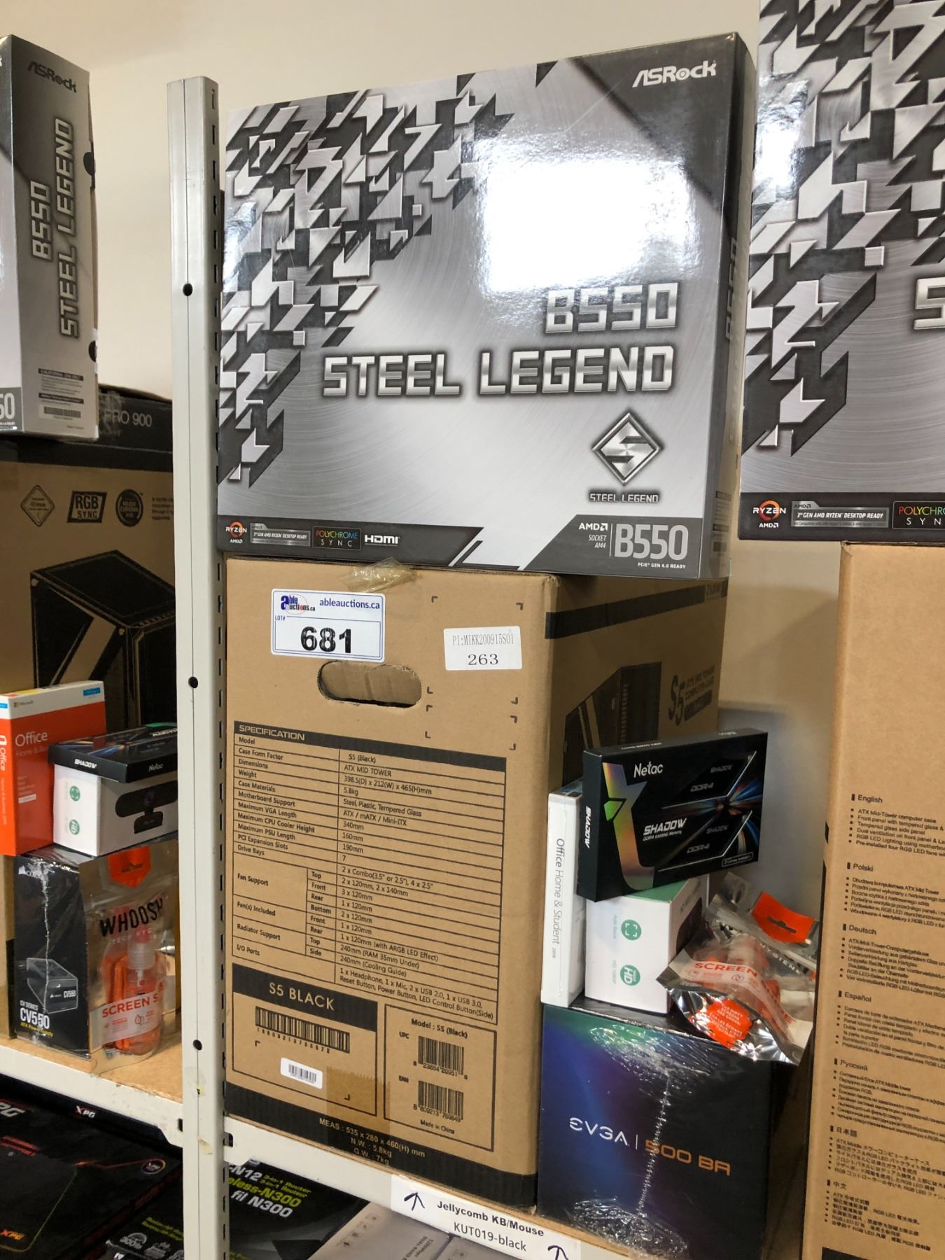 COMPUTER STARTER KIT INCLUDING: TOWER, MOTHERBOARD, POWER SUPPLY ...