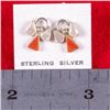 Image 2 : Zuni Sterling Mother of Pearl Angel Earrings
