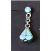 Image 3 : Navajo Sterling Turquoise & Mother of Pearl on the back  Earrings