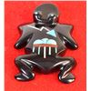 Image 1 : Zuni Silverado Jet Frog Fetish by Emery Boone