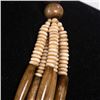 Image 10 : 5 Strand Bone and Wood Bead Necklace