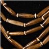 Image 11 : 5 Strand Bone and Wood Bead Necklace