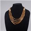 Image 1 : 5 Strand Bone and Wood Bead Necklace