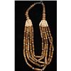 Image 5 : 5 Strand Bone and Wood Bead Necklace