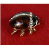 Image 2 : Enamelware and Rhinestone Ladybug Pin