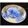 Image 2 : Art Glass Blue Flower Paperweight