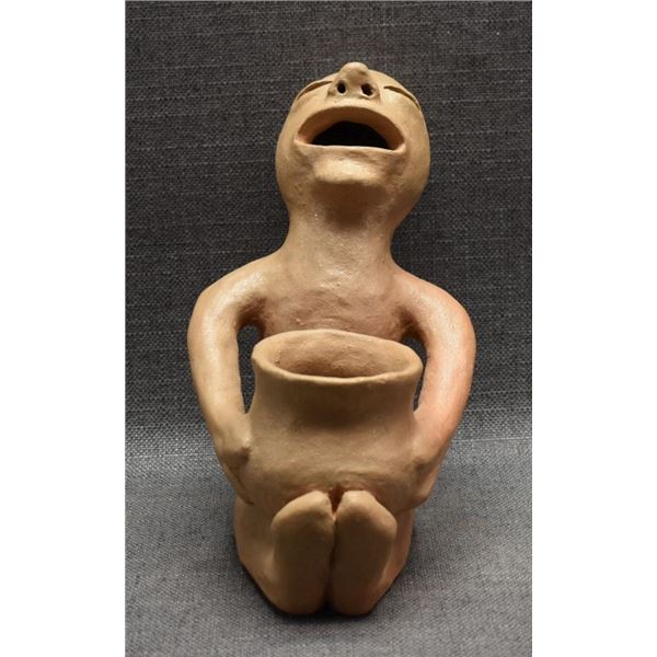 TESUQUE INDIAN POTTERY RAIN GOD