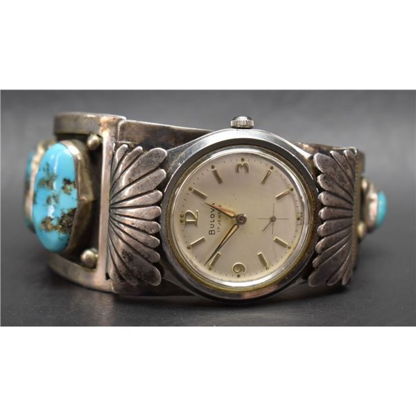 NAVAJO INDIAN WATCH BRACELET