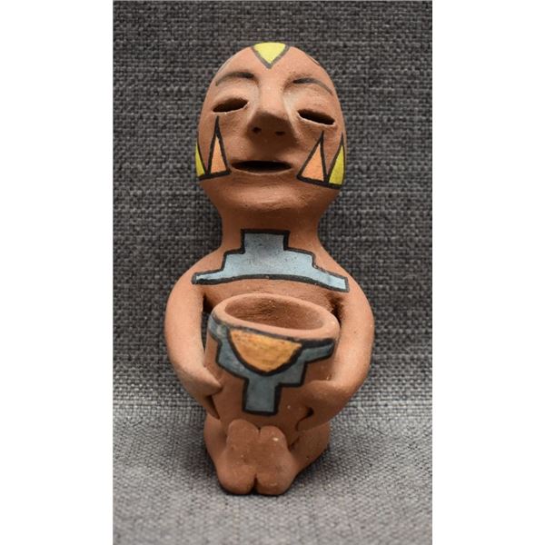 JEMEZ INDIAN POTTERY RAIN GOD