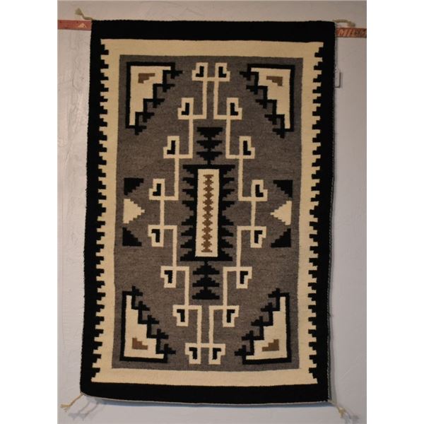 NAVAJO INDIAN TWO GREY HILLS TEXTILE