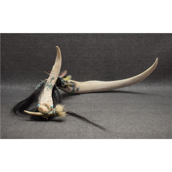 ZUNI INDIAN ANTLER FETISH