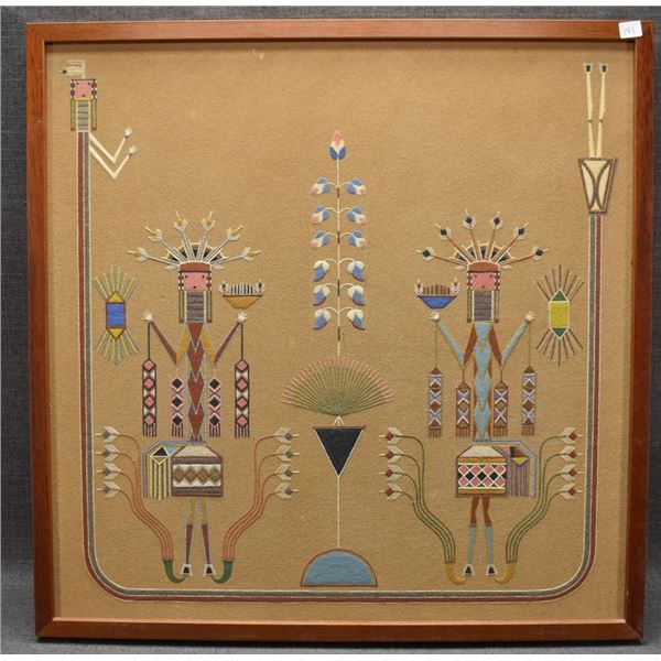 NAVAJO INDIAN SAND PAINTING