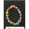 Image 2 : Vintage Millefori Venetian Glass Bead Stretch Bracelet