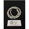 Image 1 : Natural White Pearls Triple Strand Bracelet