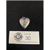 Image 1 : Vintage Sterling Silver Hand Engraved Heart Picture Locket Pendant. Hinged