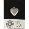 Image 2 : Vintage Sterling Silver Hand Engraved Heart Picture Locket Pendant. Hinged
