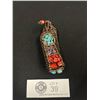 Image 3 : Vintage Hancrafted with Natural Blue and Red Coral & Amethyst Stones Bracelet