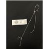 Image 1 : Dainty 925 Sterling Silver with3 White Stones Choker Necklace. Needs Soldering. AS IS