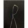 Image 2 : Dainty 925 Sterling Silver with3 White Stones Choker Necklace. Needs Soldering. AS IS