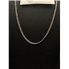 Image 2 : Dainty Sterling Silver Chain Necklace. 22 " in Length Lobster Clasp