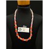 Image 1 : Rose Quartz Beads & Other Stone Beads Necklace 21" L