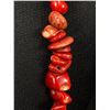 Image 3 : Natural Red Coral Chunks Necklace, Very Long 33"
