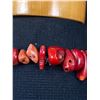 Image 4 : Natural Red Coral Chunks Necklace, Very Long 33"