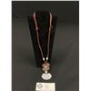 Image 1 : Carved White Chinese Jade Pendant with Cord Necklace