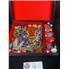 Image 2 : Chinese Jewelry Case with Lot of Jewelry Contents