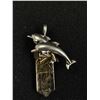 Image 2 : 925 Sterling Silver Dolphin on Genuine Healing Stones Necklace
